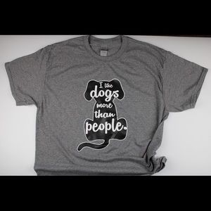 I like dogs more than people t-shirt